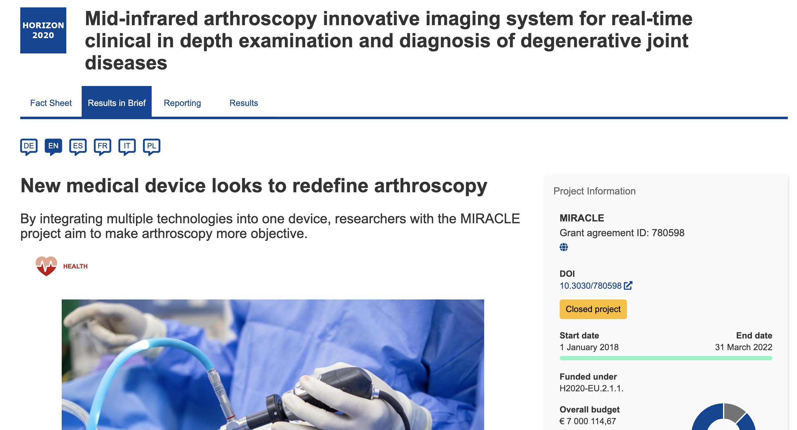 New medical device looks to redefine arthroscopy